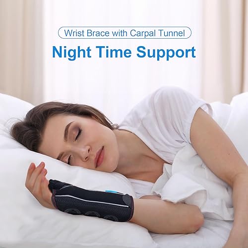 Miniatura 6 de Muñequera con férula espica para el pulgar para tenosinovitis de De Quervain, dolor en el túnel carpiano, soporte estabilizador de mano para