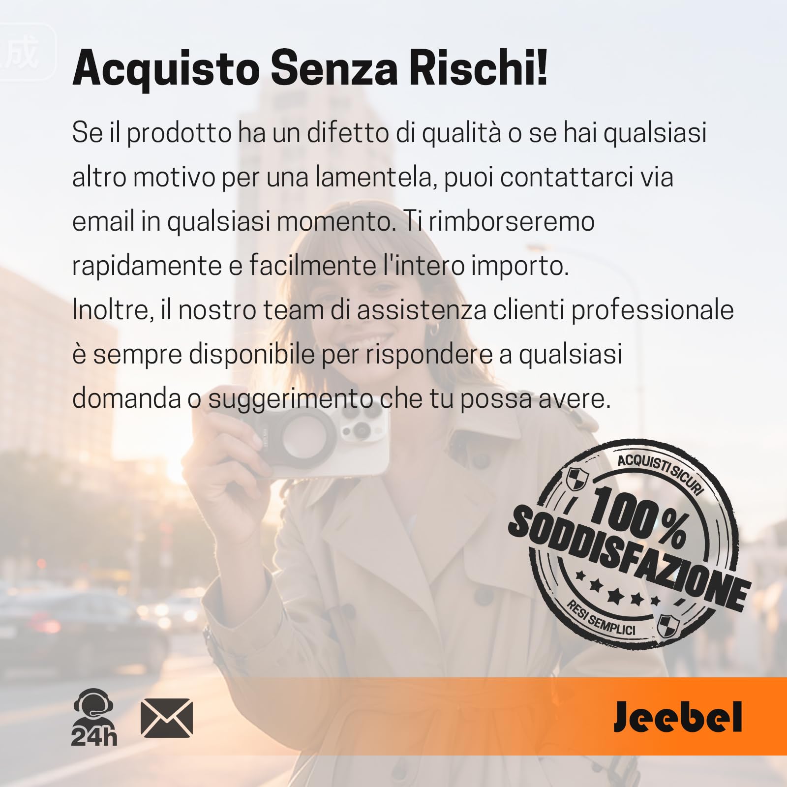 Jeebel Impugnatura Magnetica Smartphone - Grip Magnetica Camera per Telefono con Telecomando USB Wireless & Filetto 1/4 Pollice -Stabilizzatore Fotocamera per iPhone Android per Selfie Vlog Video