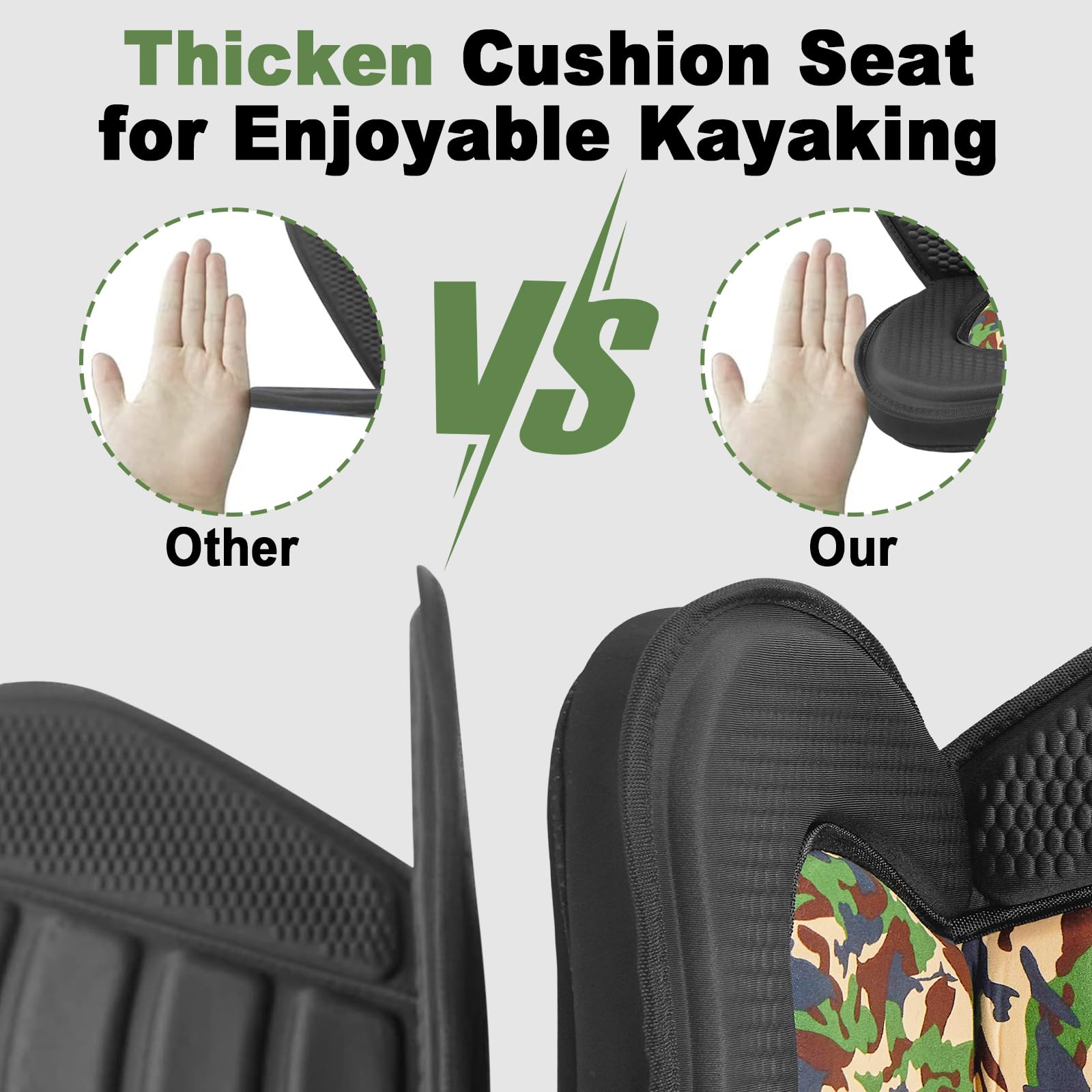 LINISHOP Kayak Seats Portable Thicken Seat Cushion For Kayak Padded - View #8