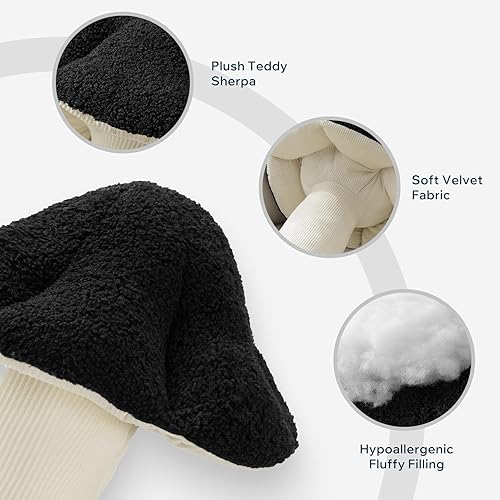 Miniatura 4 de Phantoscope Almohada con forma de hongo, divertida decoración del hogar con cojines con forma de hongo, almohada decorativa con forma de cojín para