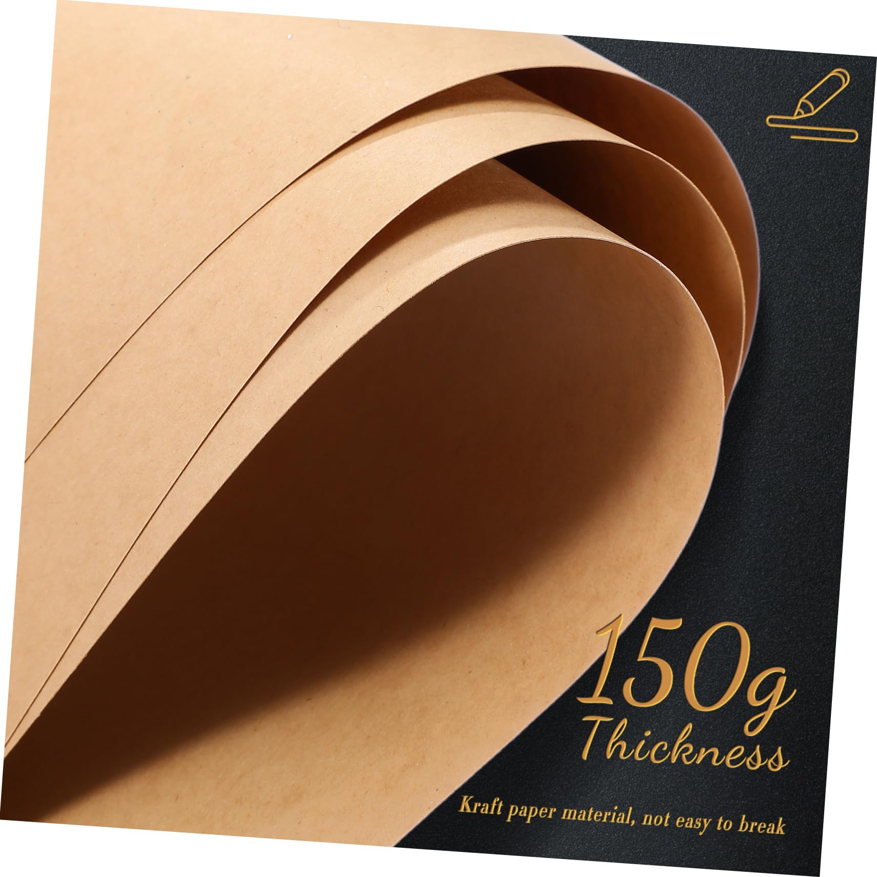 Lurrose 100pièces Papier Kraft Épais M² pour Scrapbooking Loisirs Créatifs et Projets Faits Main