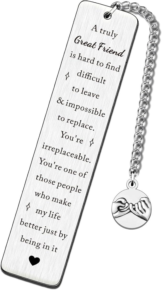 WTOPP Metal Bookmarks Gifts Ideas for Best Friend,Special Thank You
