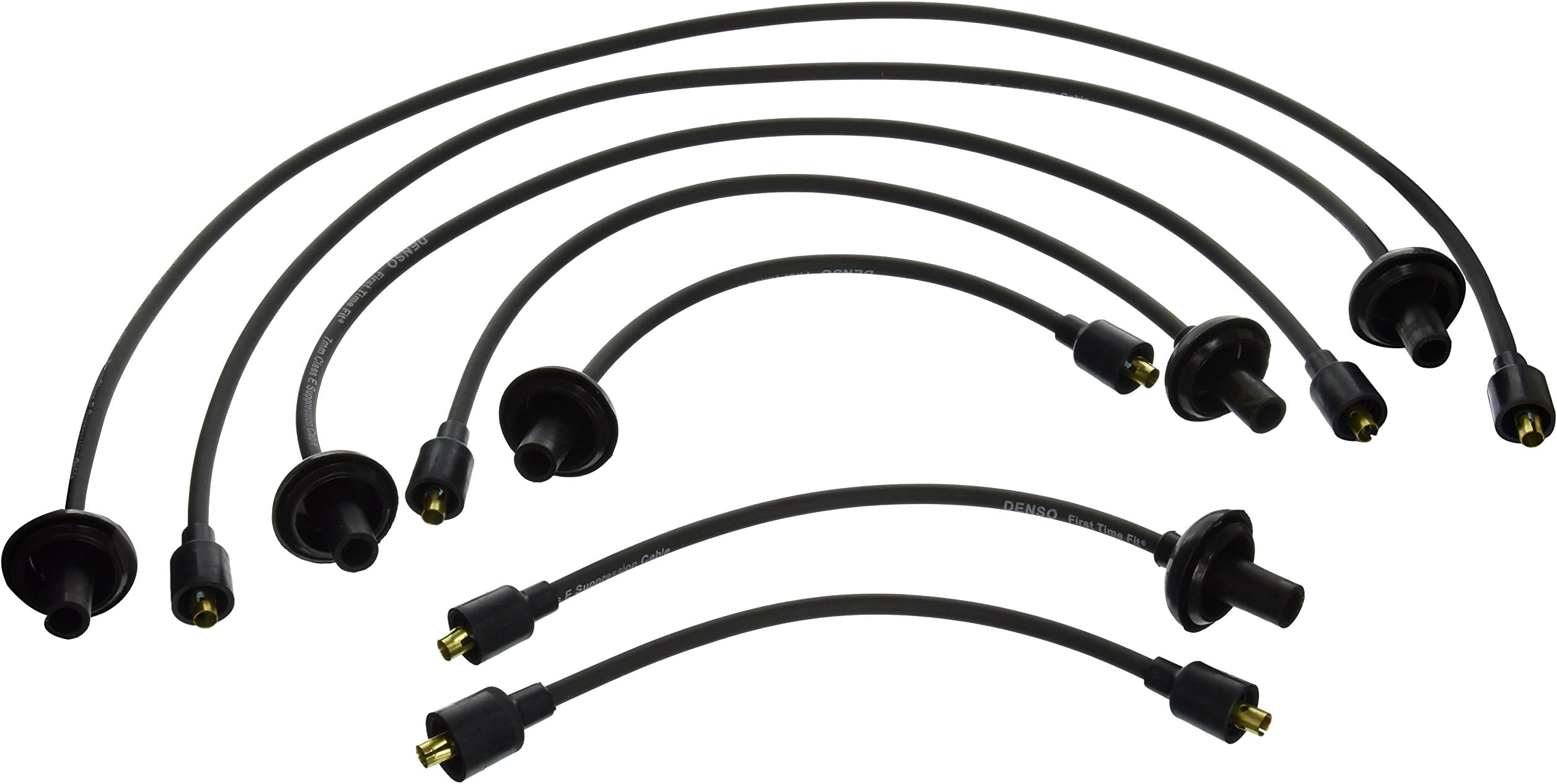 Denso 671-8127 OEM Replacement Ignition Wire Set - 7mm Wires For Improved Fuel Efficiency