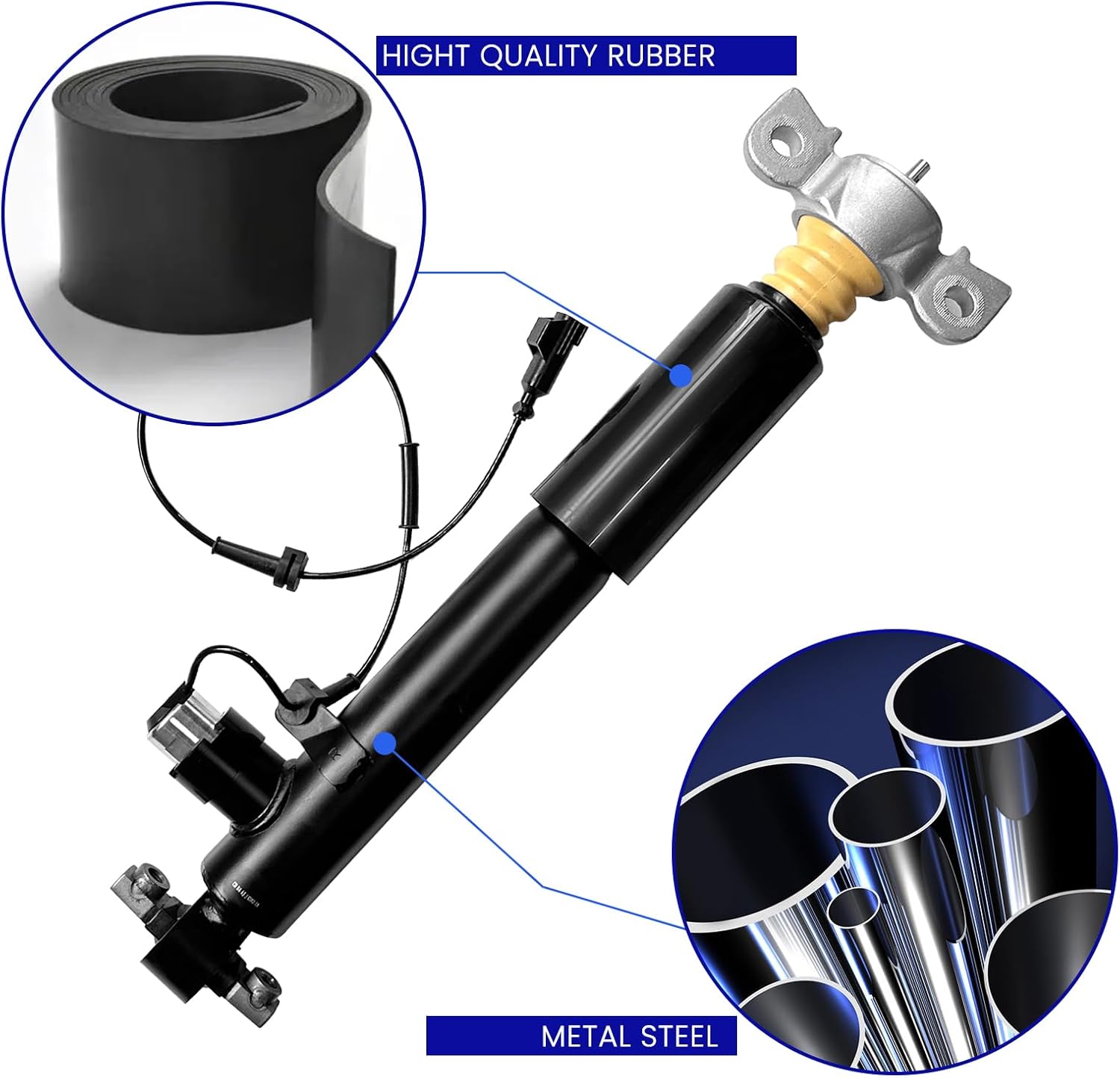 Rear Left Air Strut for Lincoln 2013-2020 MKZ 2016-2018 MKX 2019 Nautilus 2017-2020 Continental 2013-2020 F-ord Fusion Air Shock Absorber OEM EG9Z18125B DG9Z18125B ASH24514