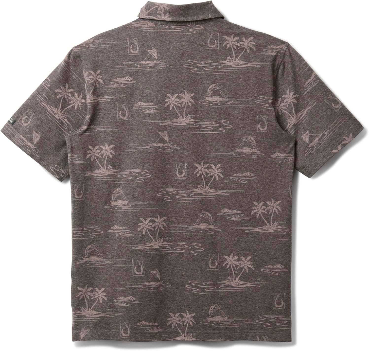 Quiksilver - Mens Island Daze Polo Short Sleeve Knit Shirt, Color Phantom Heather, Size: X-Large