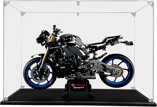 Miniatura 1 de Vitrina acrílica compatible con Lego Yamaha MT-10 SP #42159, vitrina a prueba de polvo (solo funda) (juegos de Lego no incluidos)