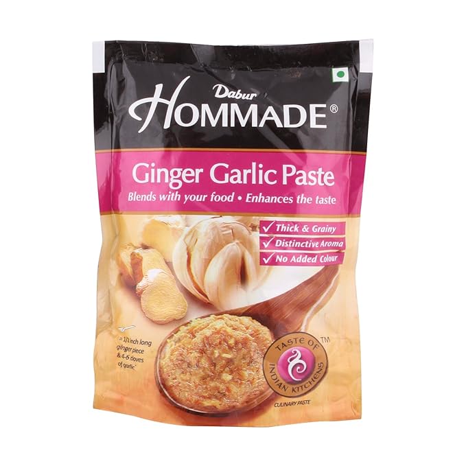 Dabur Hommade Masala Paste Ginger Garlic, 200g Pouch Amazon.in Grocery & Gourmet Foods