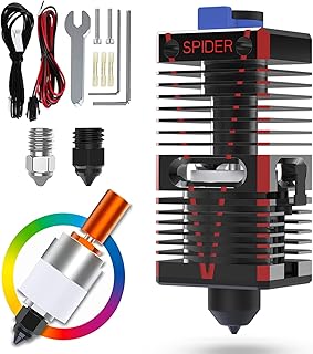 Creality Spider Speedy Ceramic Hotend 4.0 Pro All Metal Hotend High Flow 300℃ High Temperature, Rapid Heating to 200°C in just 40 Seconds, Upgrade Kit for Ender 3, Ender 3 V2, Ender 3 pro 3D Printers