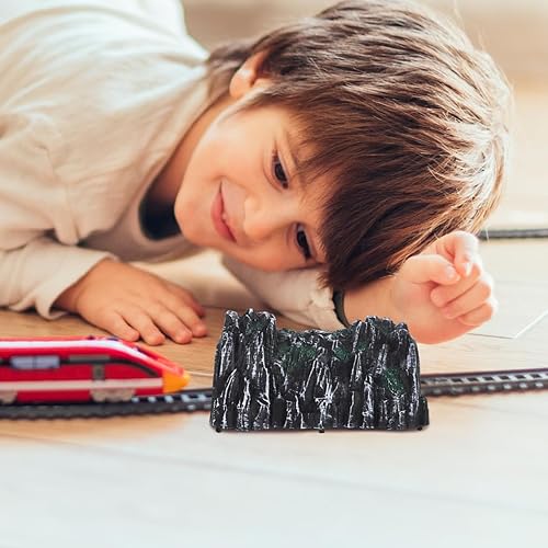 Miniatura 6 de 3 piezas de modelos de túnel de tren de plástico, mini accesorios de vías de ferrocarril para juego imaginativo y decoración, escalado para juegos