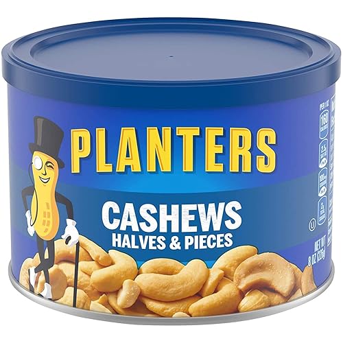 Maceteros de anacardo mitades y piezas 8 onzas paquete de 2