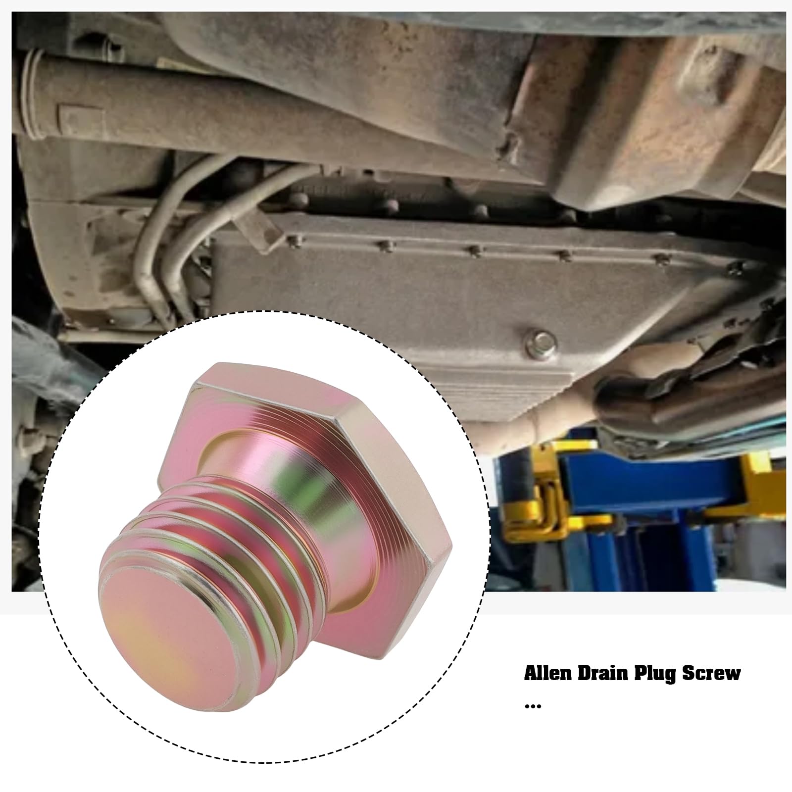Lot de 2 vis Allen M12 x 1,5 pour bouchon de vidange 866.366.001 11131742994 compatible avec BMW Série 3 E90