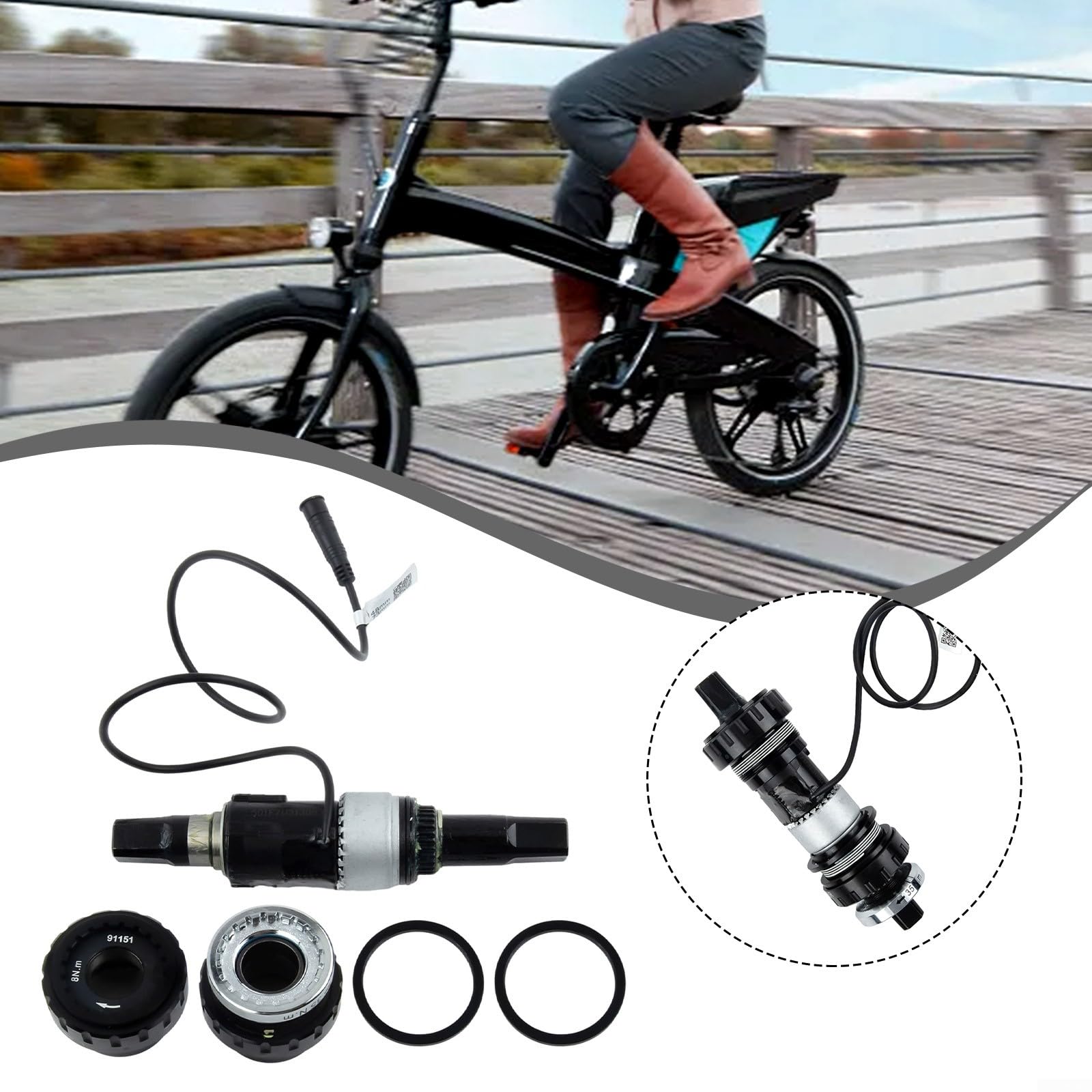 SR PA231.32.ST.C Drehmoment-Mittelachsensor, 6-poliges Kabel, 73 mm unten, für Serienmotoren, einfach zu bedienen und zu installieren, Industrie, Maschinen, Motorsteuerung, Motorüberwachung