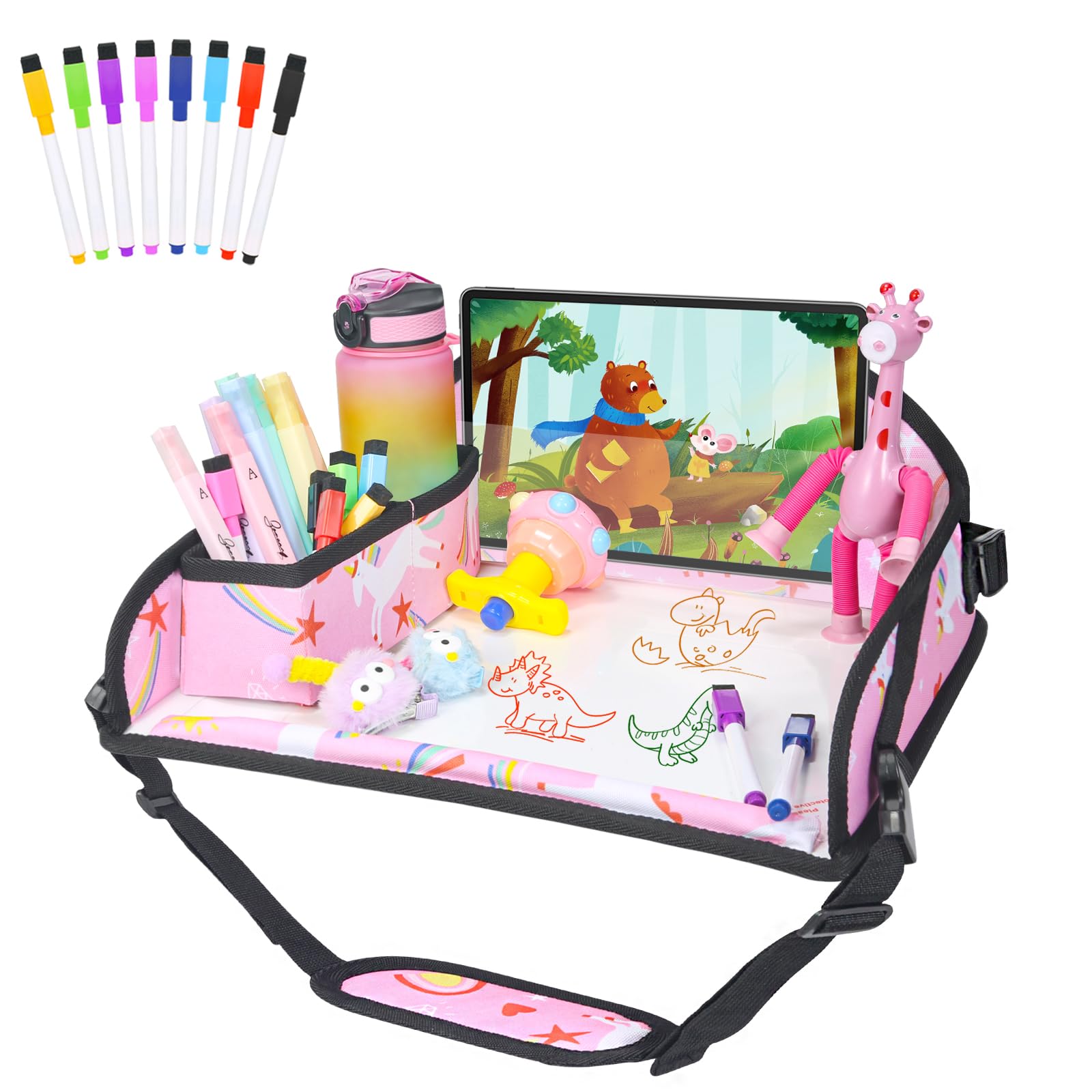DxTing Kids Travel Tray for Car Seat 