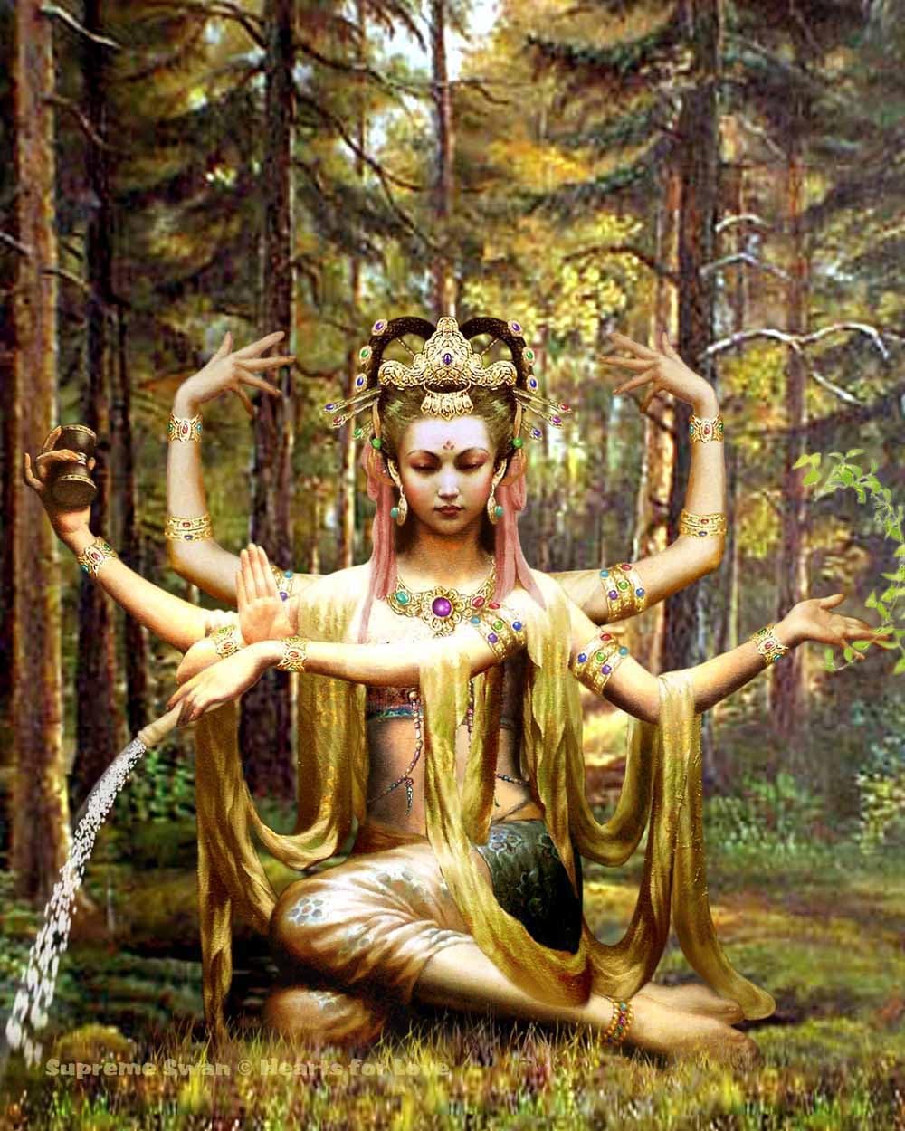 Supreme Swan Quan Yin Art Print - Available in Several Sizes