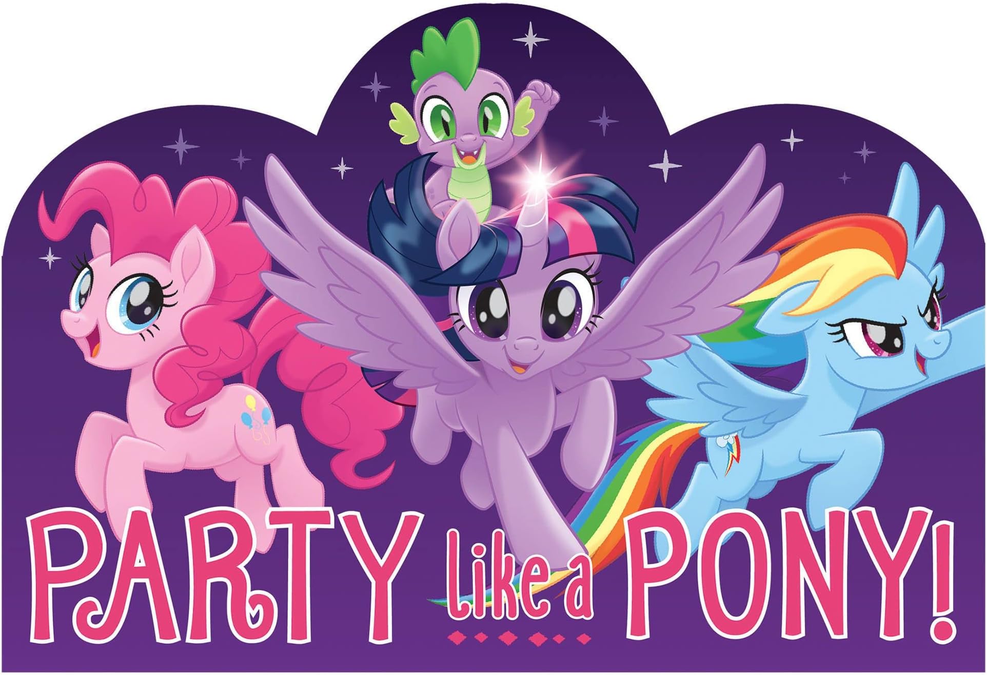 My Little Pony Friendship Adventures Postcard Invitations - 4 1/4" x 6 1/4" | Set of 8