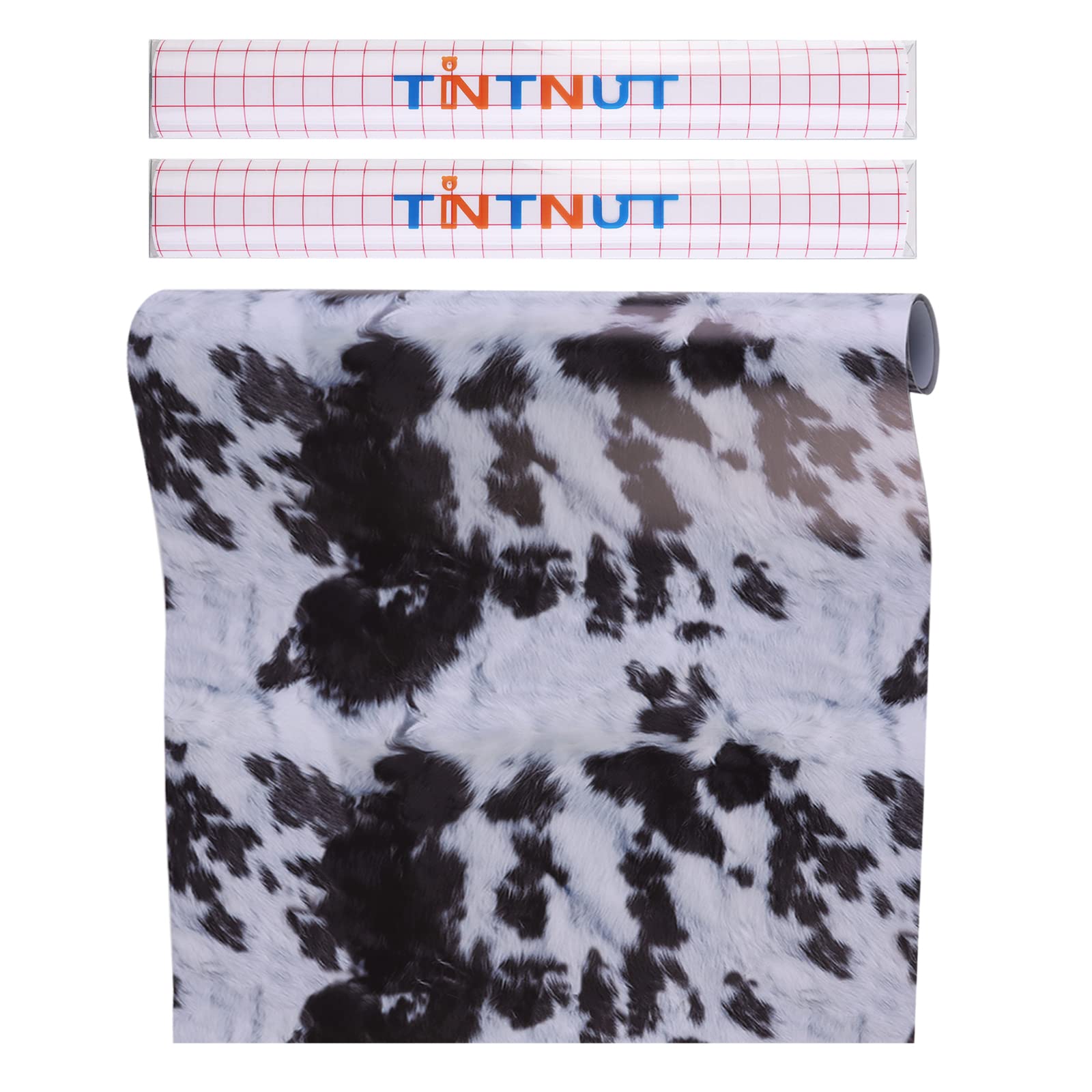 Tintnut Cow Cowhide Pattern Permanent Vinyl Adhesive Vinyl Roll 12in x 5ft