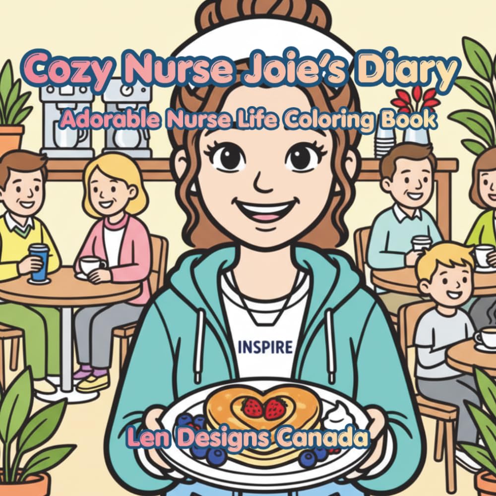 Cozy Nurse Joie’s Diary: Adorable Nurse Life Coloring Book