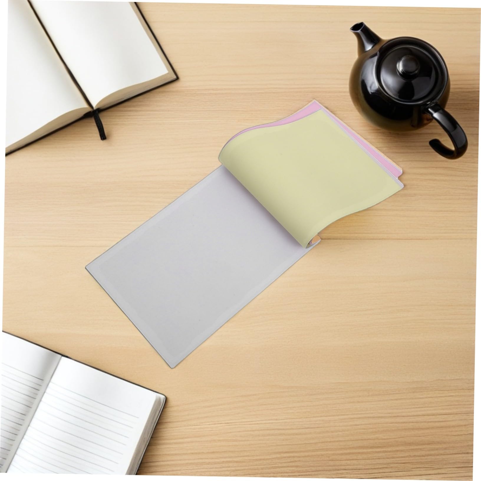 10 Pezzi Blocco Note in Carta Kraft Carbonio Auto Copia per Ufficio e Gestione Ordini Pagine Triplicate Portatile e Leggero per Viaggi e Contabilità