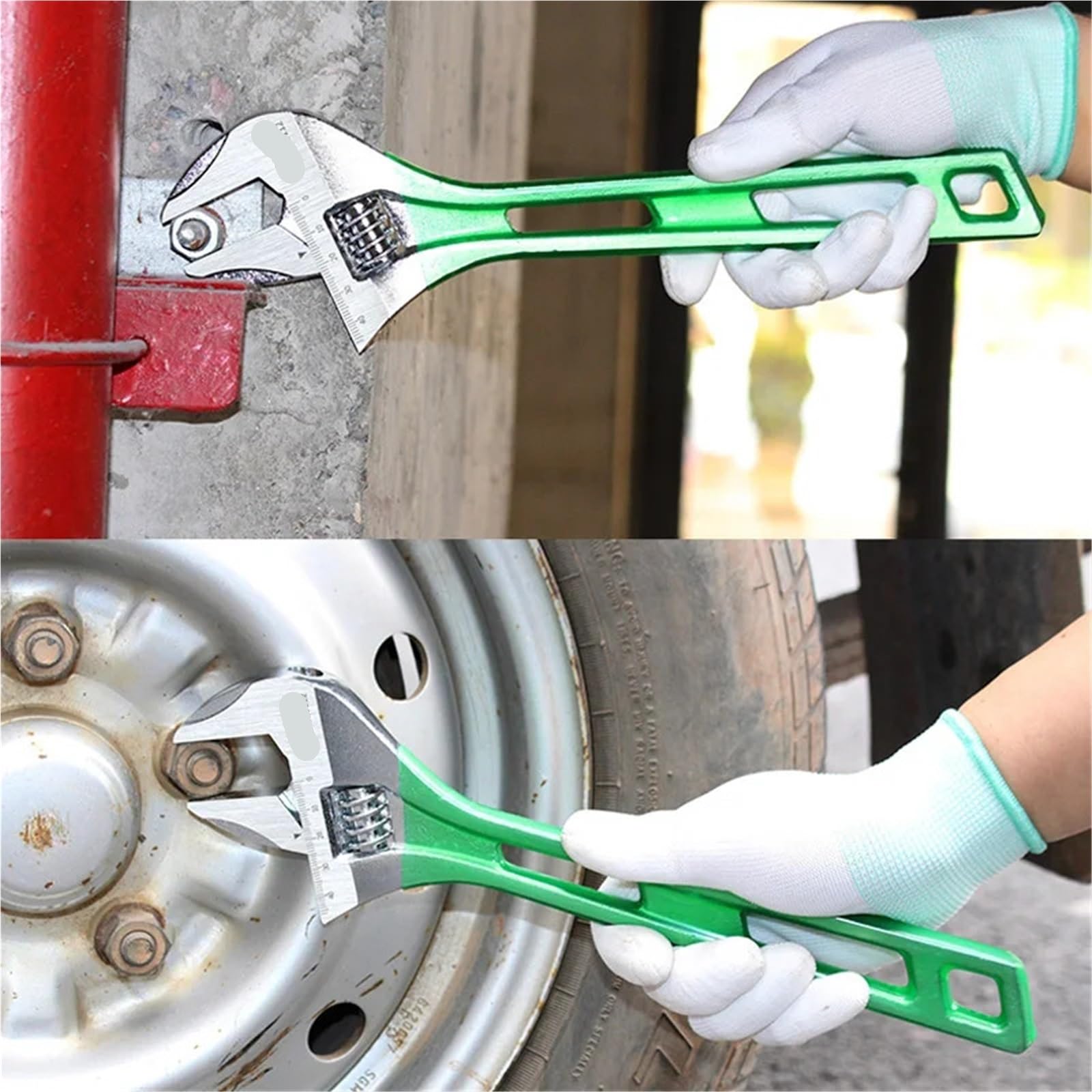 Llave Ajustable Llave ajustable ligera de gran apertura for el mantenimiento diario del hogar(12inch)