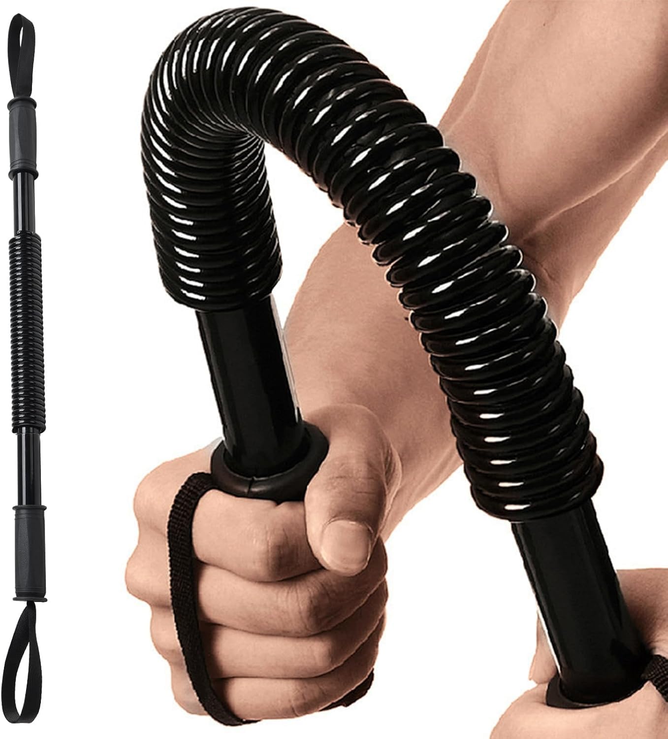 Wellesa Power Twister Bar 40kg – Chest Expander & Upper Body Strengthener for Men & Women | Carbon Steel Spring Bar for Chest, Shoulders, Arms & Biceps Workout | Home Gym Exercise Equipment-image-26
