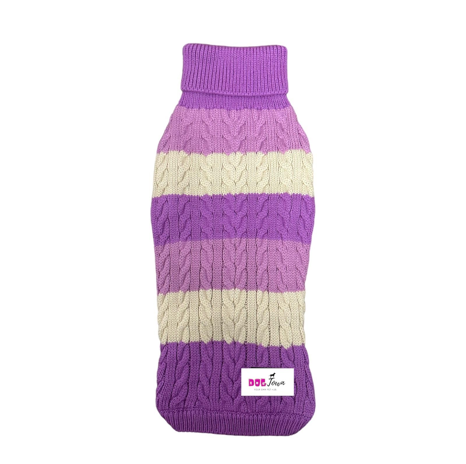DOGTOWN Blaze Pull Over Winter Wear Premium Pets Clothing | Pet Sweater | Stretchable Sweaters for Dogs | Purple | Size - 16 Inch (B0CMLRJWZX) Amazon Price History, Amazon Price Tracker