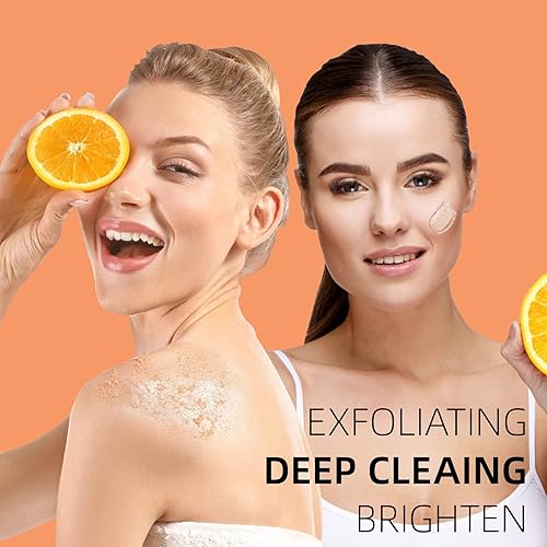 Miniatura 7 de Exfoliante facial de vitamina C y retinol, exfoliante facial, lavado facial con vitamina C, exfoliante corporal de microdermoabrasión, exfoliante