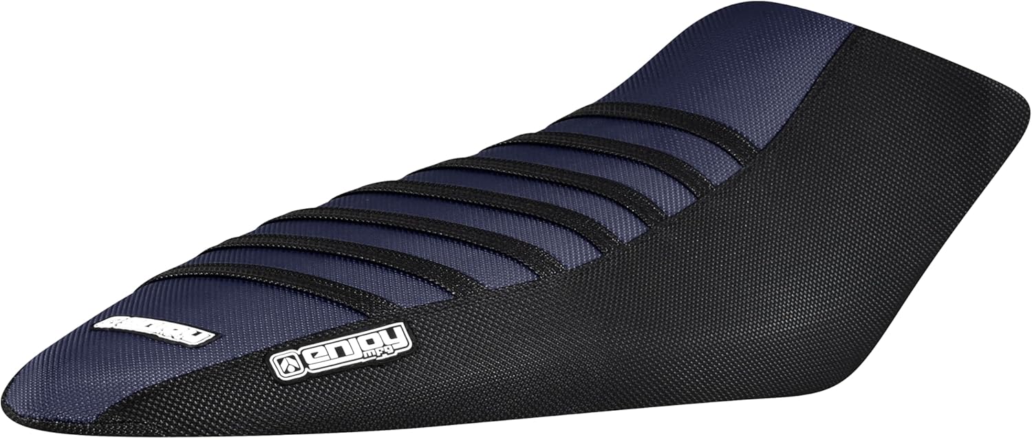 Enjoy Mfg Seat Cover - Compatible with Kawasaki 2017-2023 Z125 PRO #171 (Black Sides/Black Ribs) (Black/Green/Black)