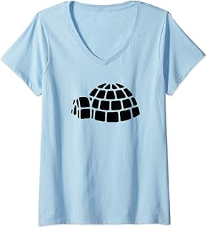 Womens Igloo Black V-Neck T-Shirt