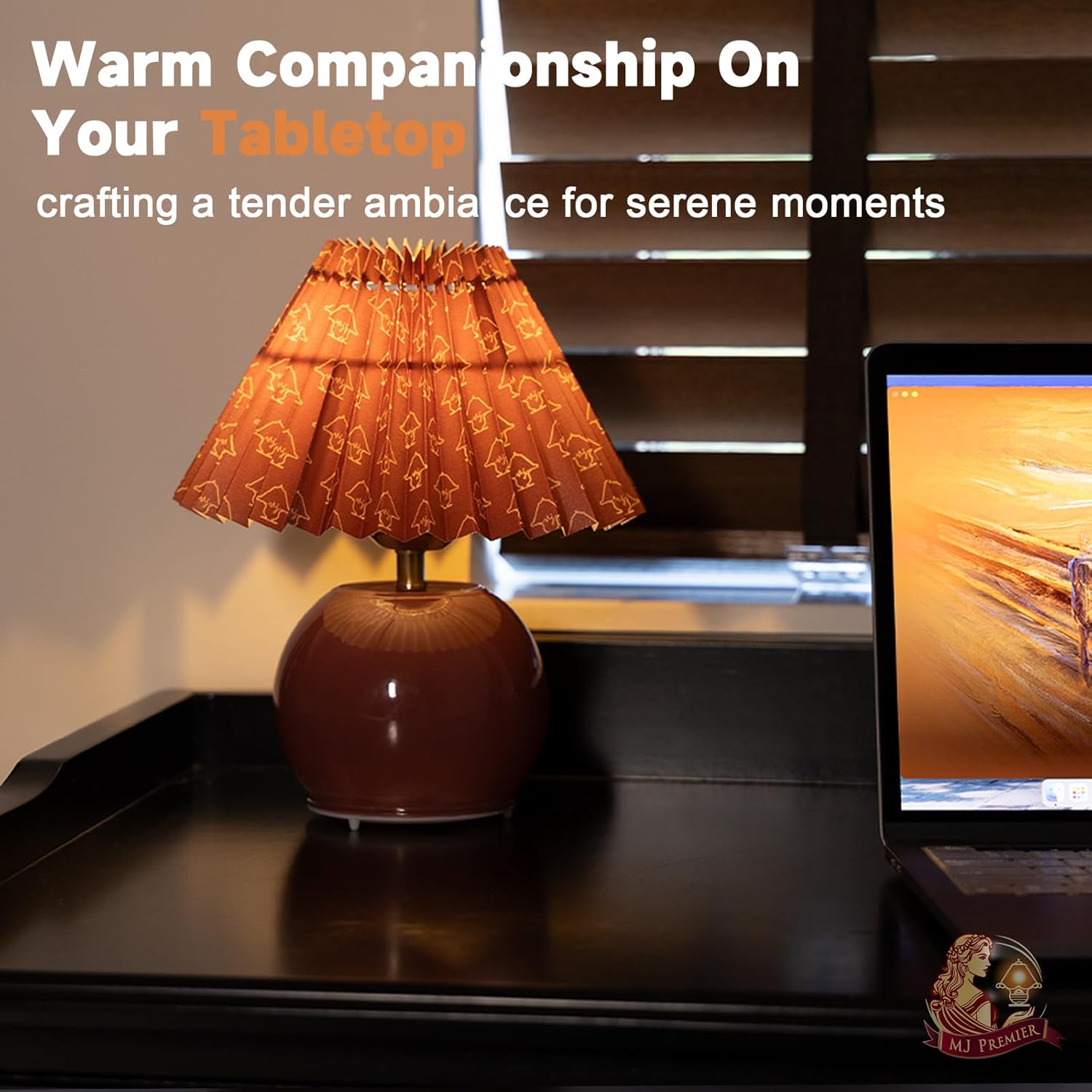 Rechargeable Table Lamp, Cordless Lamp with Glass Base, 3000K Warm Light, Battery Operated Lamps with E27 LED Bulb, Easy Assembly Pleated Lamps for Livingroom Tabletop Corner Shelf Decor (Red)