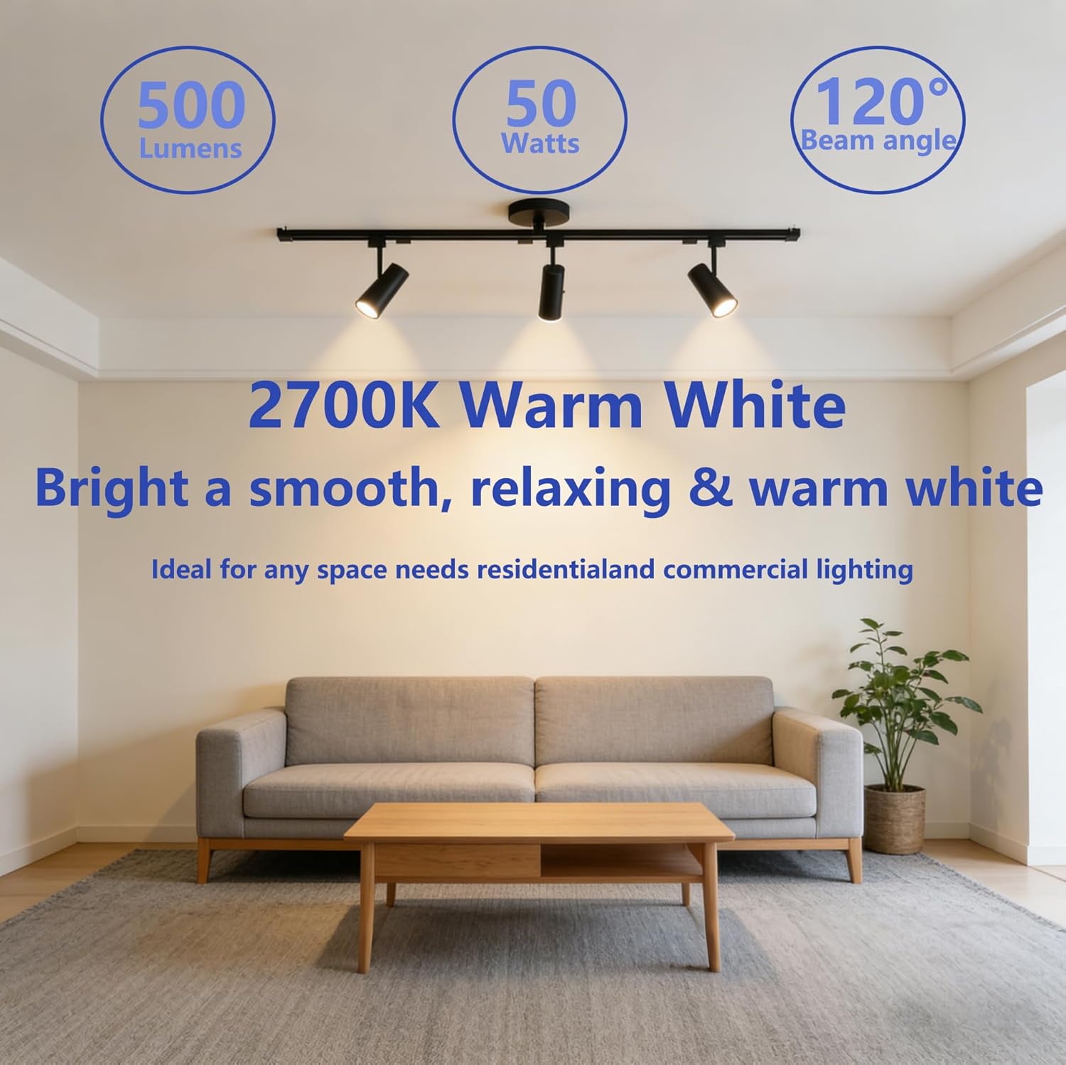 Candle Warmer Lamp Bulb, GU10 Halogen Bulb 110-130V 50W, GU10+C, MR16 with Glass Cover, 2700K Warm White, Dimmable, Pack of 6