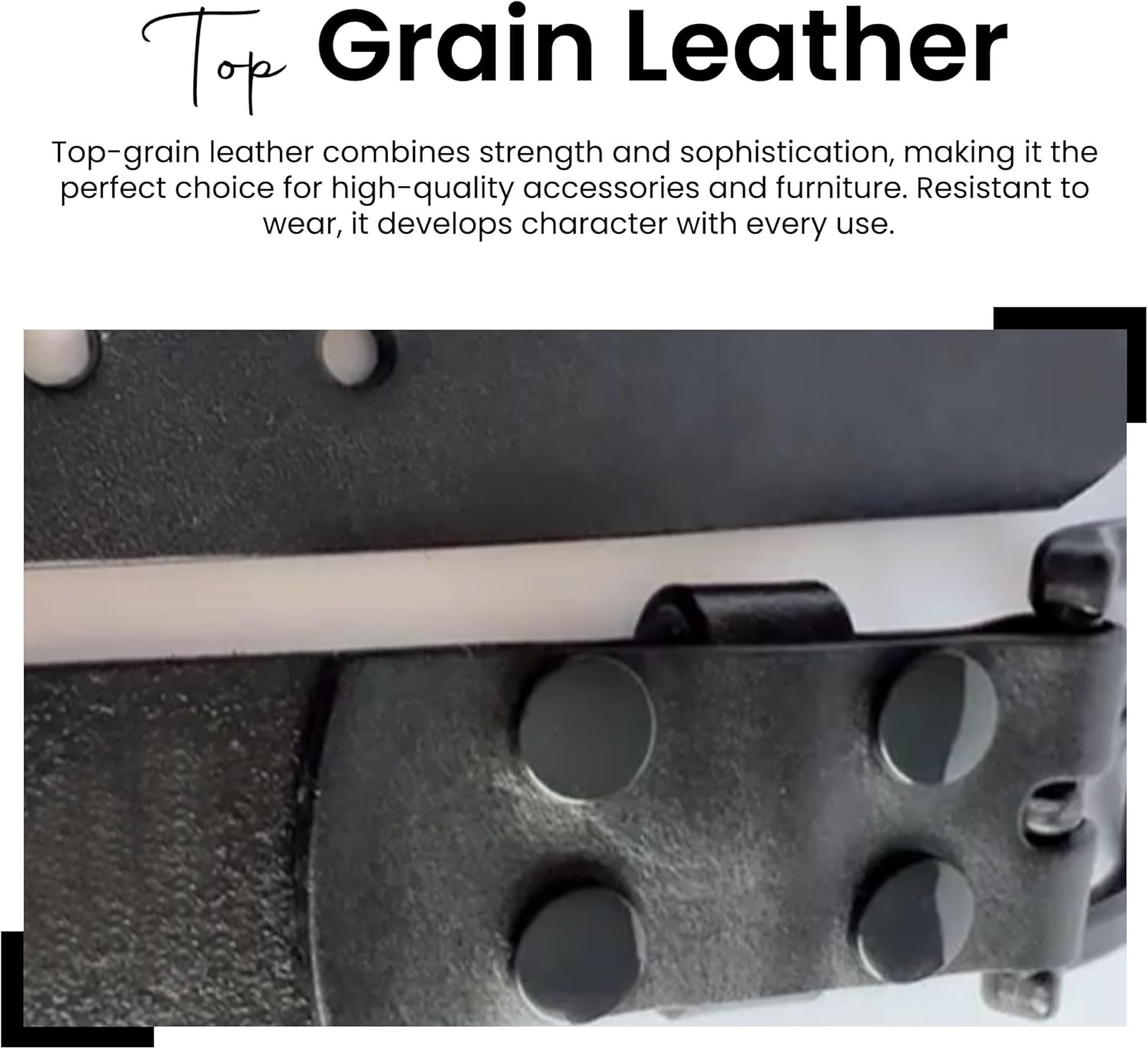 1 3/8” Italian Leather Belt | 35mm TSA & Airport Friendly Metal-Free for Men and Women| Black & Brown Italian Belt - Image 3