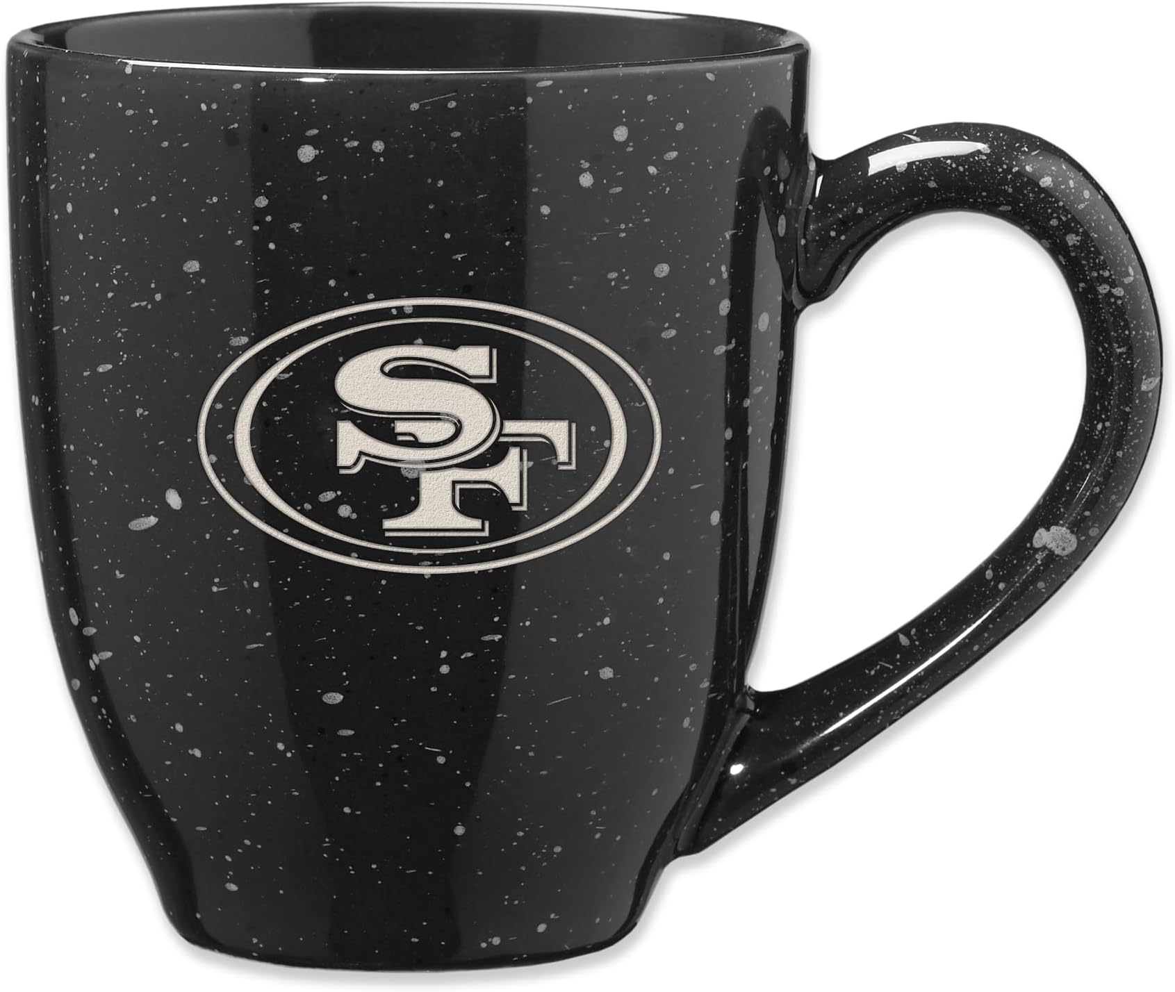 Rico Industries NFL Football 16 oz Team Color Laser Engraved Speckled Ceramic Coffee Mug