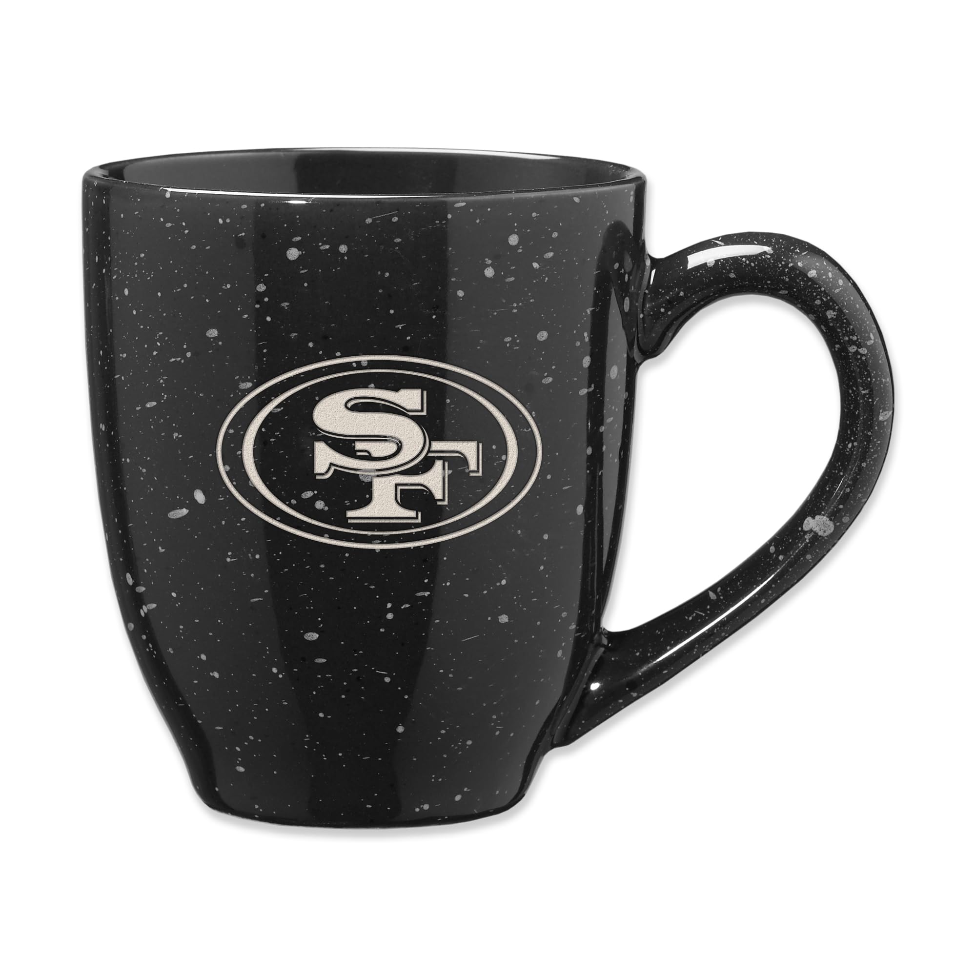 Rico Industries NFL Football 16 oz Team Color Laser Engraved Speckled Ceramic Coffee Mug