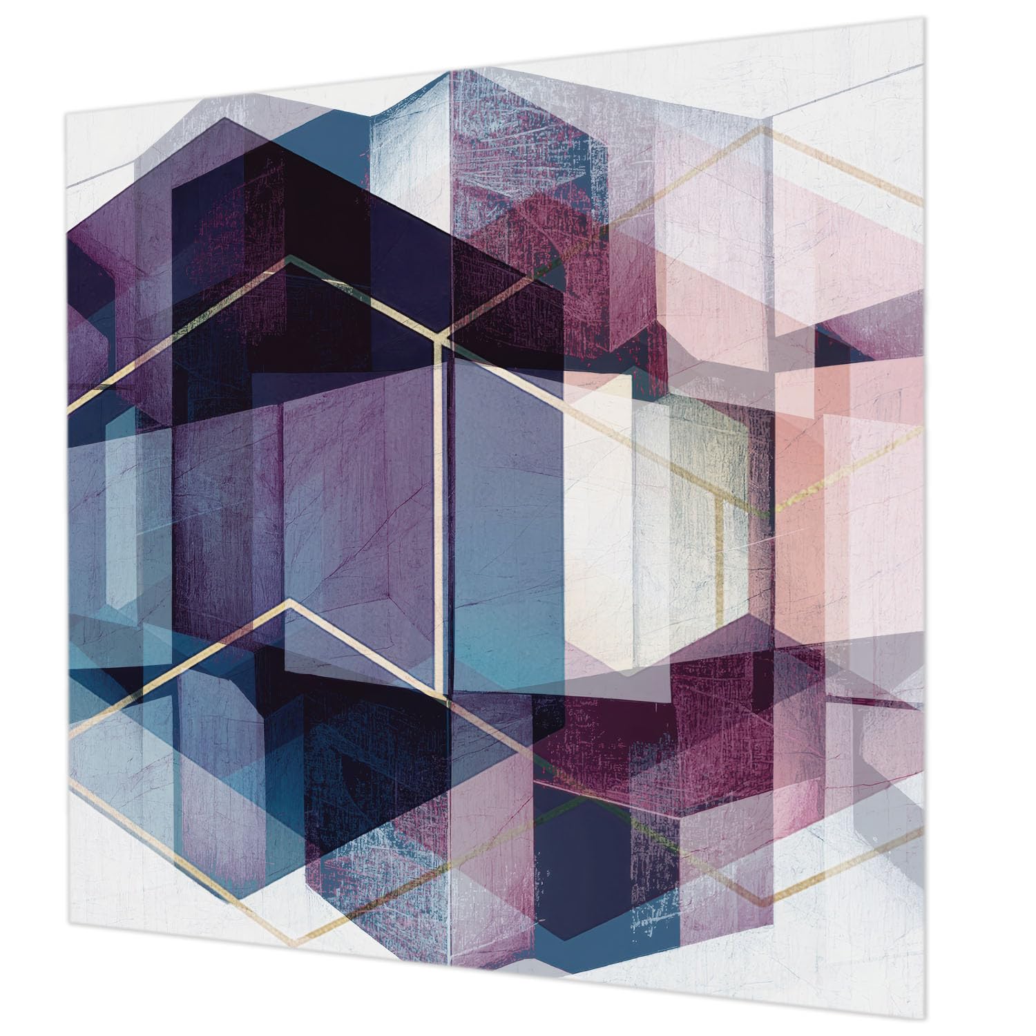 Décor mural intissé 250x250 cm Tulup cubes géométriques pour salon