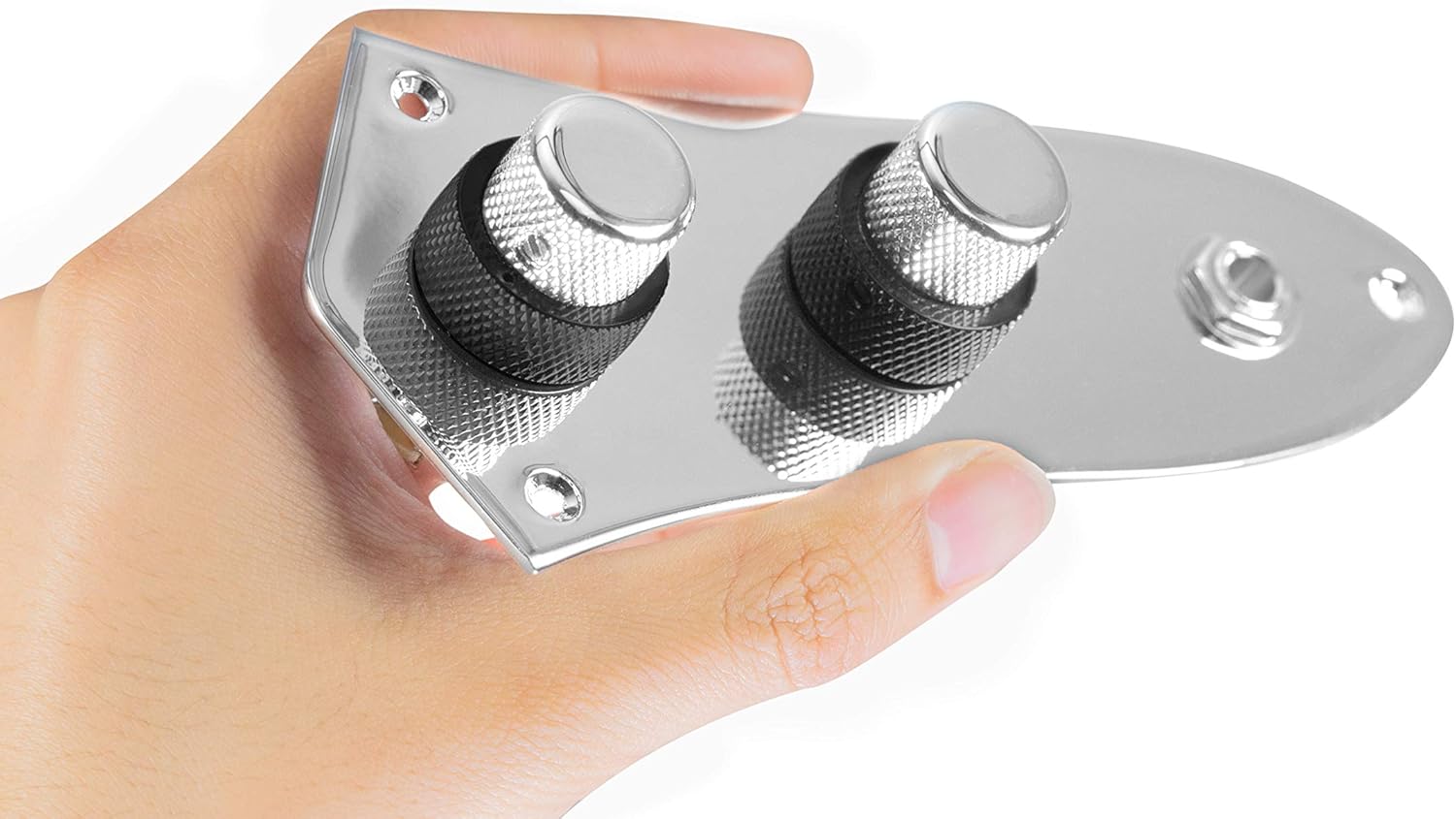 920D Custom JB-CON-CH-BK Dual Pickup Bass Concentric Control Plate Upgrade