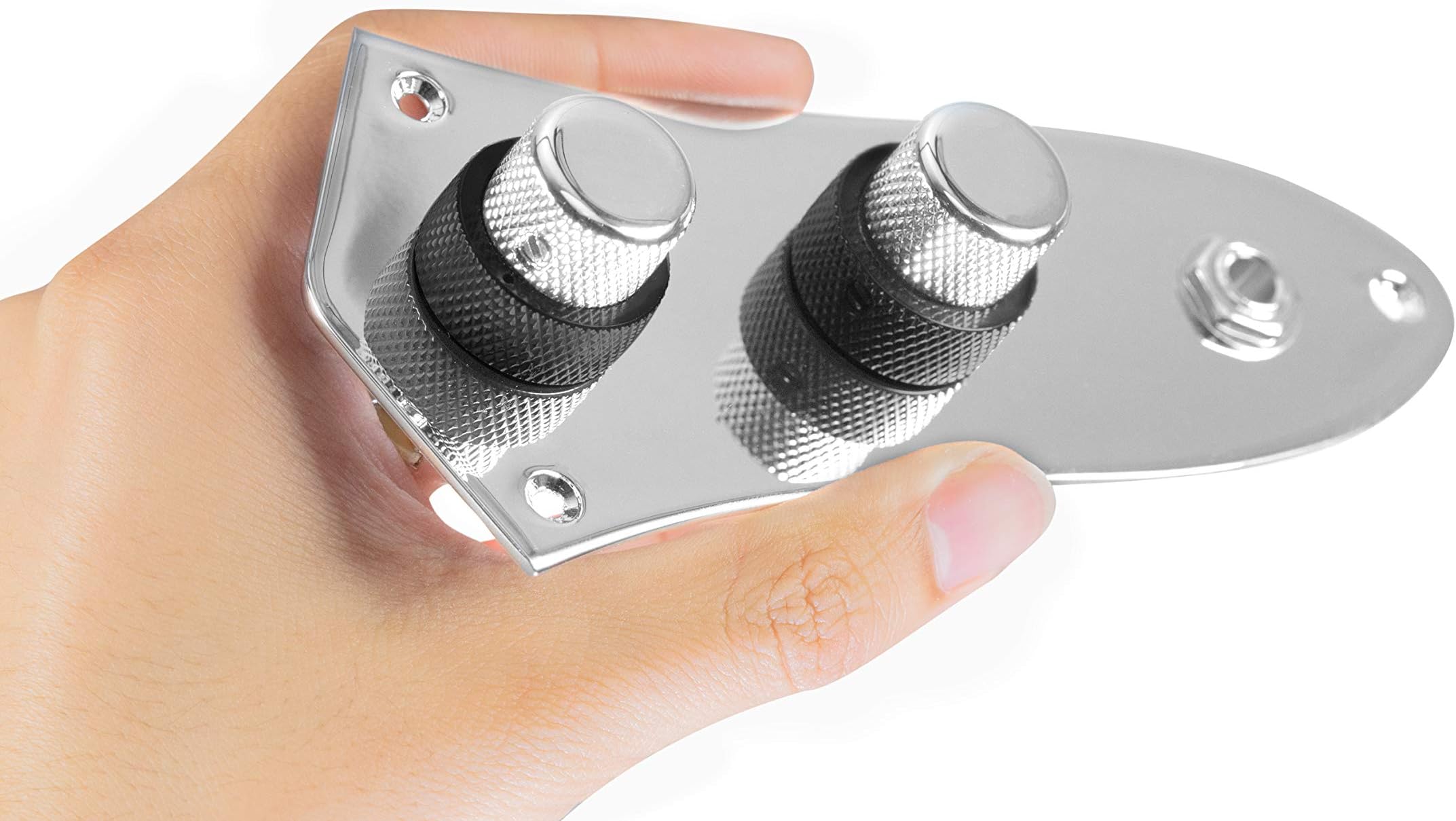 920D CustomJB-CON-CH-BK Dual Pickup Bass Concentric Control Plate Upgrade