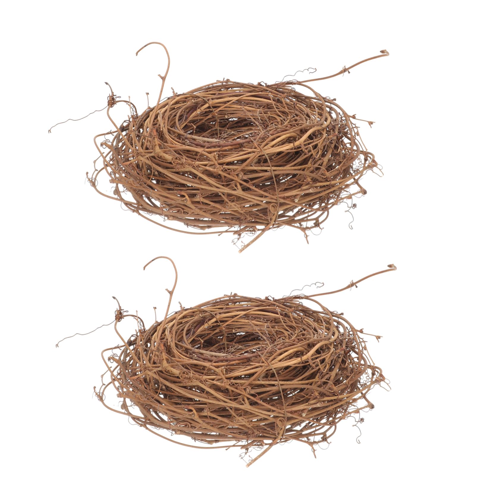 4 Rollen Rattankreis selber Machen DIY Bastelkranz Türkranz selber Machen Stroh Kranz weihnachtsbaumdeko Tannenbaum Dekoration Weihnachtsgirlande natürlicher Weinstock Rattan-Kranz PRETYZOOM