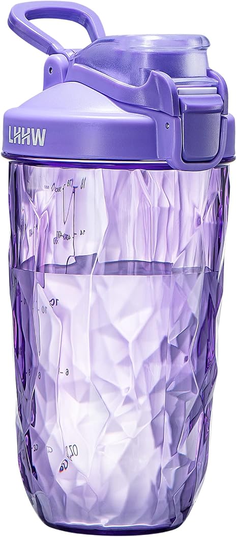 Amazon Co Jp Lhhw プロテインシェイカー Bpaフリー シェイカー プロテイン シェイカー トライタンを使用する プロテインシェイクを作る 500ml パープル ドラッグストア