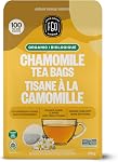 FGO Organic Chamomile Thé, 100 Compter, Eco-Conscients Sacs à thé, Sac refermable, Emballage May Vary (Pack of 1)