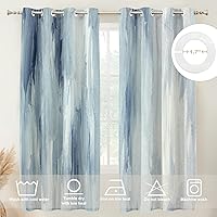 Vista 440 de Cenefas de cocina modernas con patrón de cobre marrón dorado para ventanas, cenefas opacas abstractas de marcas de arañazos y cortinas opacas