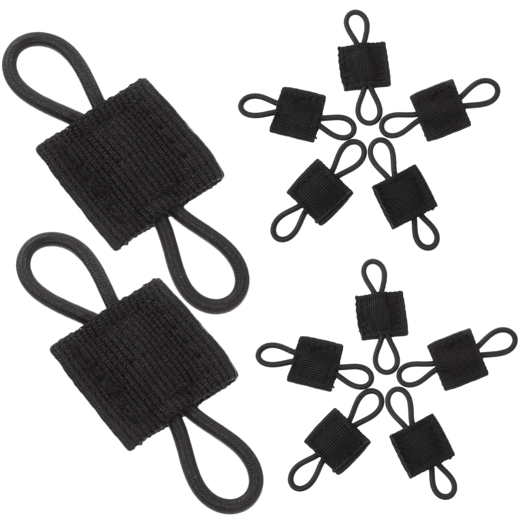 Toddmomy Fibbia Vincolante Fibbia Fissa in Piedi Titolare del Badge Banca di Potere Compatibili Fermanello Aggancio per Borse Chiusura A Mano Libera Nylon Black