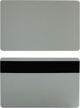 Pack of 50 Premium Graphic Quality Gray PVC w/HiCo 3 Track Mag Stripe Cards CR80 30 Mil Standard Credit Card Size CR8030HI by MY ID City