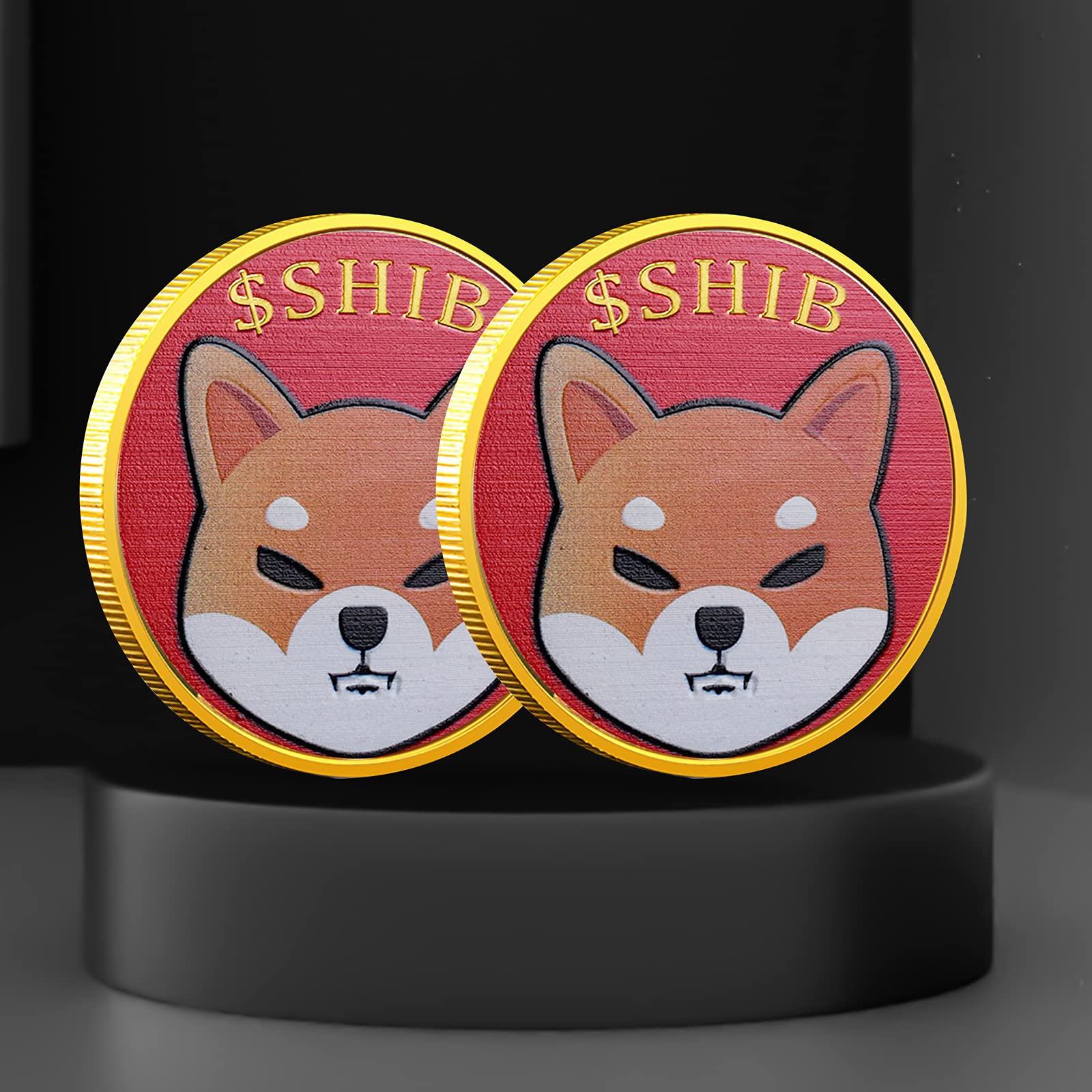 Cryptocurrency Novelty Gifts SHIB Coin Commemorative Collection - 5 Gold  Plated Physical SHIB Shiba Inu Crypto Collectible Coins SHIB Memorabilia  With Protective Cases