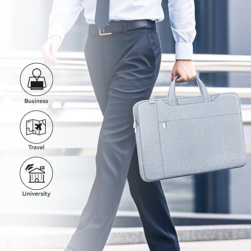 Miniatura 6 de Ferkurn Bolsa para laptop de 17 17.3 pulgadas para mujeres y hombres, funda para computadora con correa para el hombro para HP Envy PavilionDell