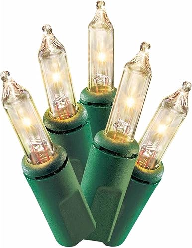 Miniatura 2 de Holiday Time - 100 luces pequeñas transparentes, cable verde, para uso interior y exterior (paquete de 2)