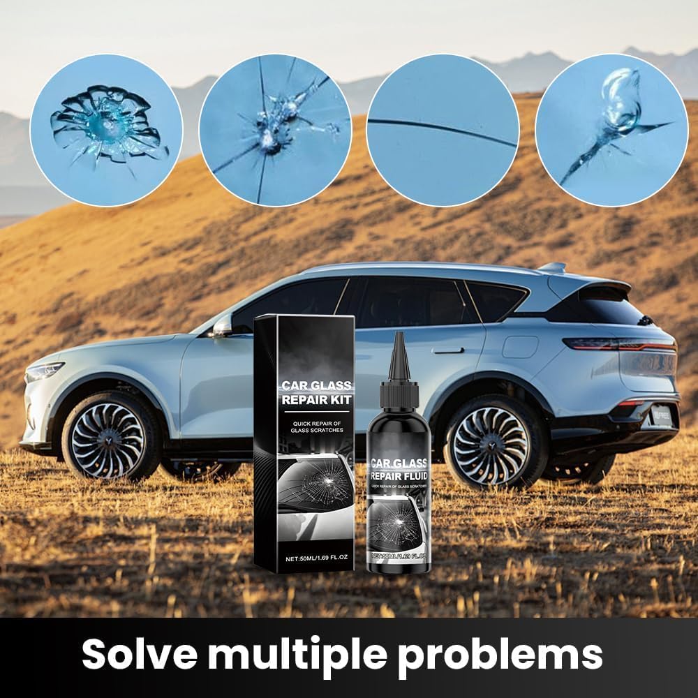 Windshield Repair,Car Windshield Crack Repair Kit,2025 New Car Cracks Gone Glass Repair Kit, for Cracks and Chips, Glass Scratch Repair Liquid, Chips Cracks — view 2