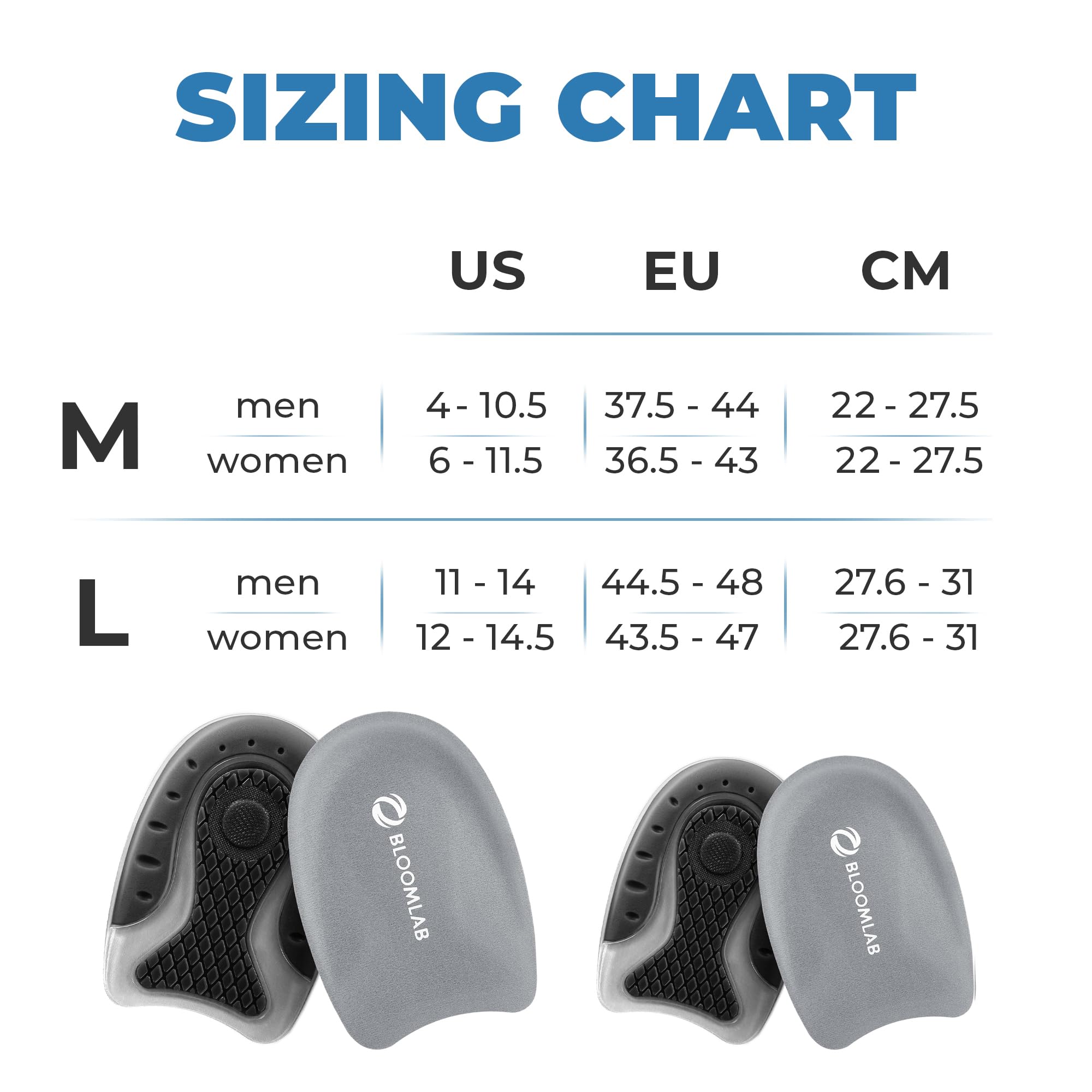Premium Fersenschmerzlinderung Geleinlagen - 2 Pack Stoßdämpfende Fersenschalen für Plantarfasziitis - rutschfeste Silikonkissen für alle Schuhe & ganztägigen Komfort