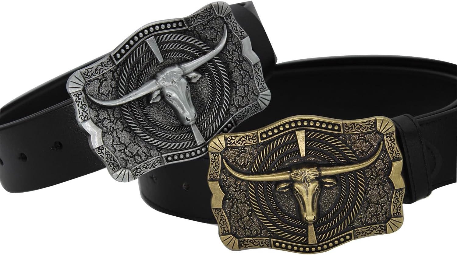 Belt Buckle for Men Simple Western Cowboy Belt Buckle for Women (Color 28) - Image 2