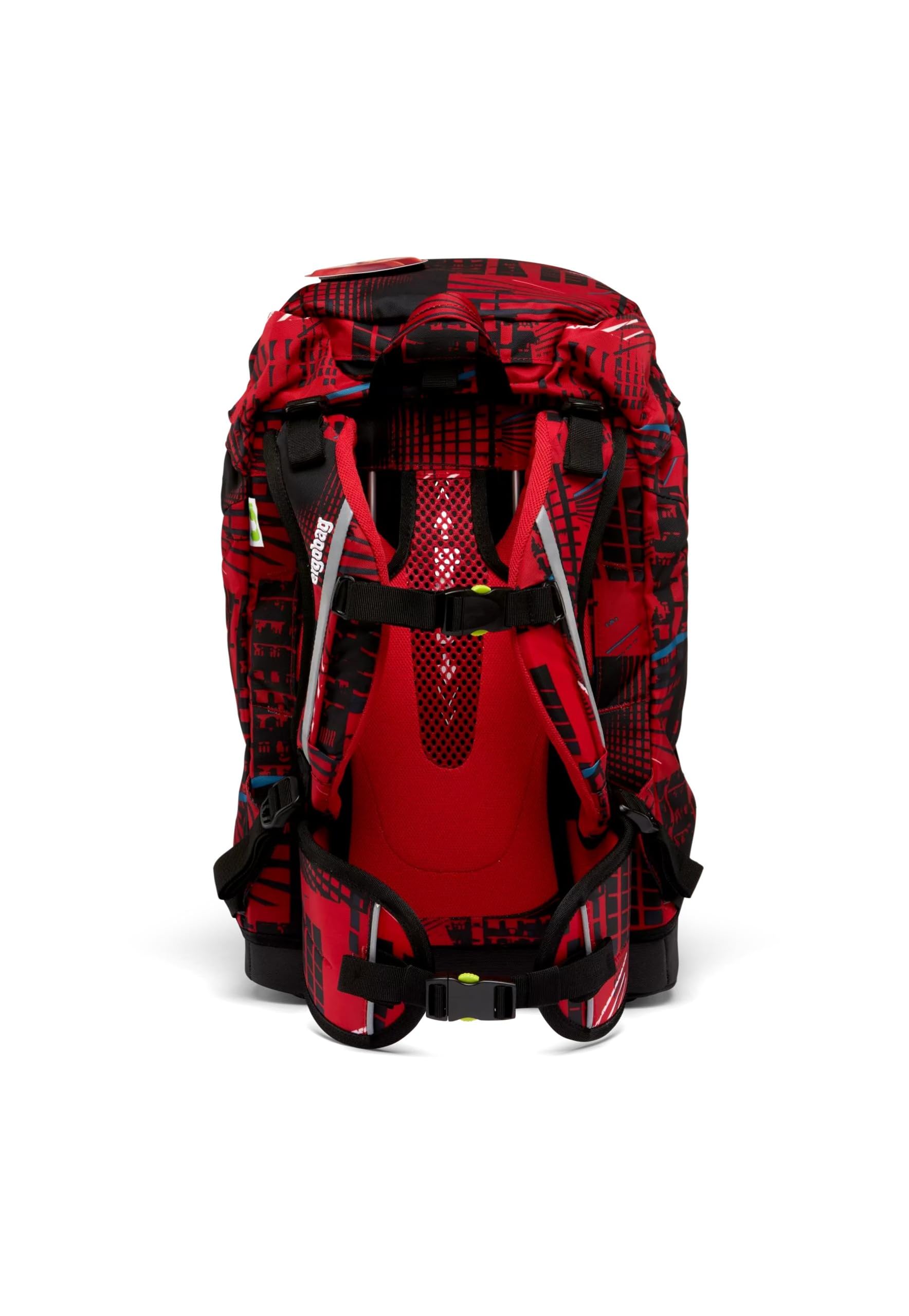ergobag prime zaino scolastico elementare per bambini, idrorepellente, ergonomico, 20 litro, 1100g FireBear - Rosso