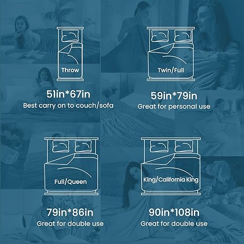 Miniatura 7 de Elegear - Revolucionaria manta enfriadora que absorbe el calor para mantener a los adultos, niños y bebés frescos en noches cálidas, fibra japonesa